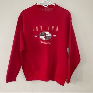 Vintage Indiana Hoosiers Embroidered Crewneck
